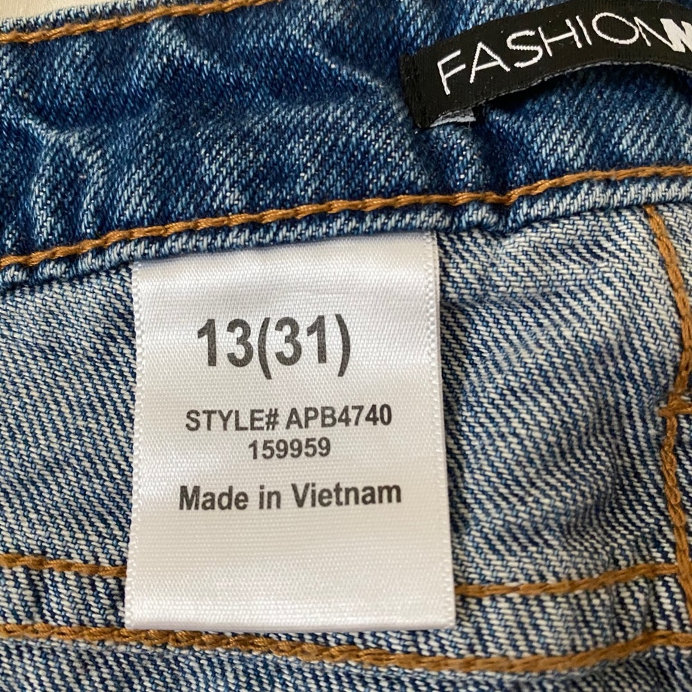 Blue wash denim jeans